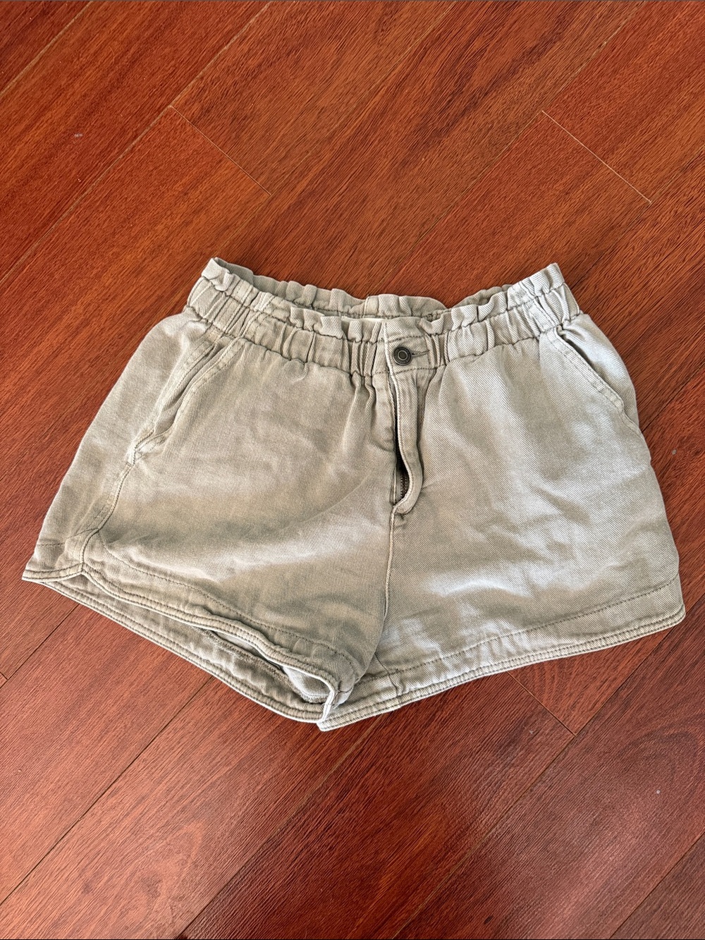 Thread & Supply Women's Olive Athletic Elastic-Waist Shorts